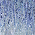 Küchenrückwand mit Druck - Blue Glaze Mozaiek