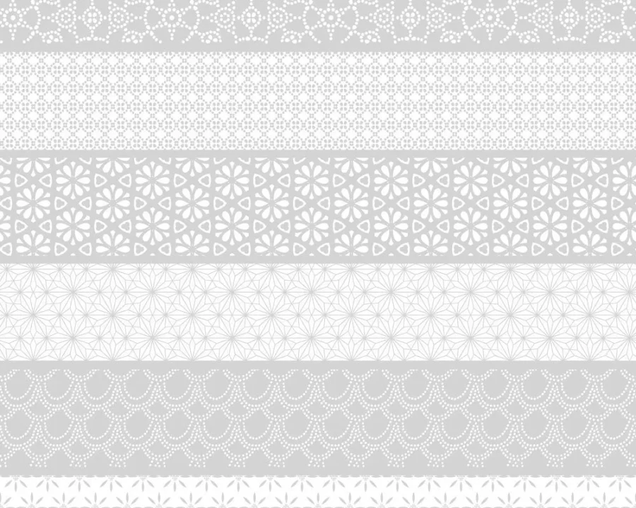 Basic Stripes backsplash DW6006 with subtle light grey geometric stripes on white background