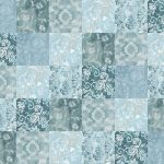 Spatwand met Bloemen Tegellook