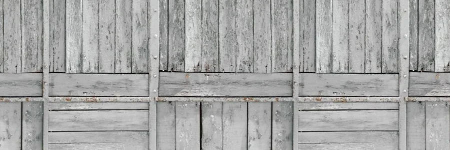Crédence en bois DW7058 avec planches grises patinées en motif porte de grange
