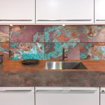 Kitchen splashback - Industrial Plate Design