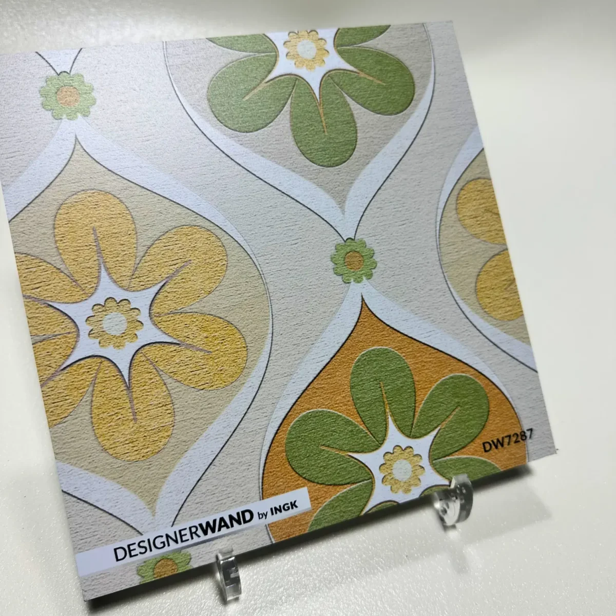 Keuken achterwand staal DW7287 retro bloemen