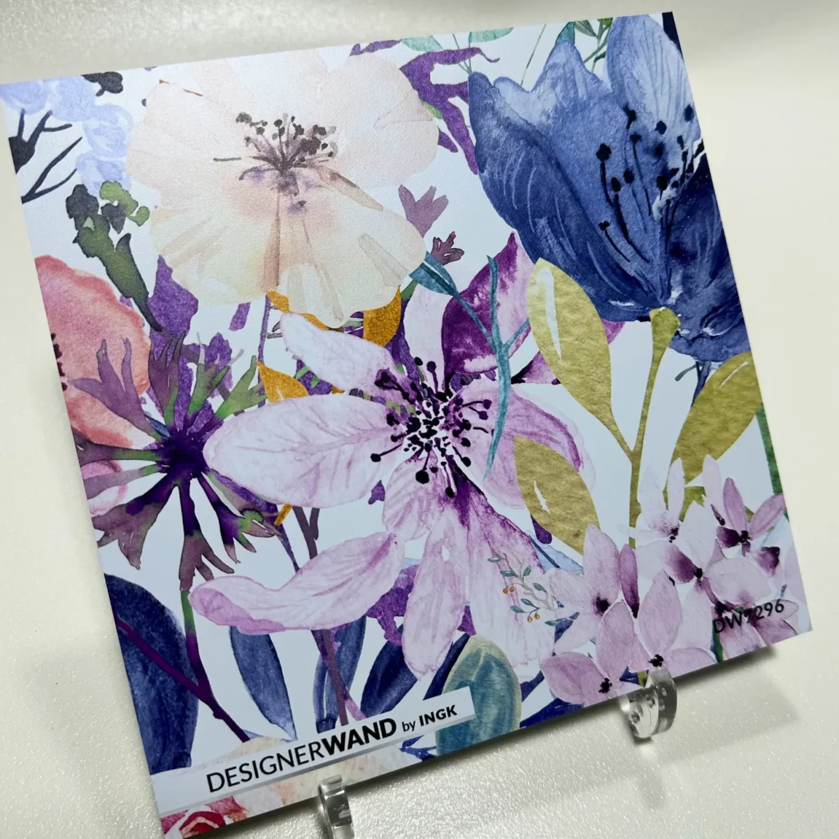 Keuken achterwand staal DW7296 painted flowers