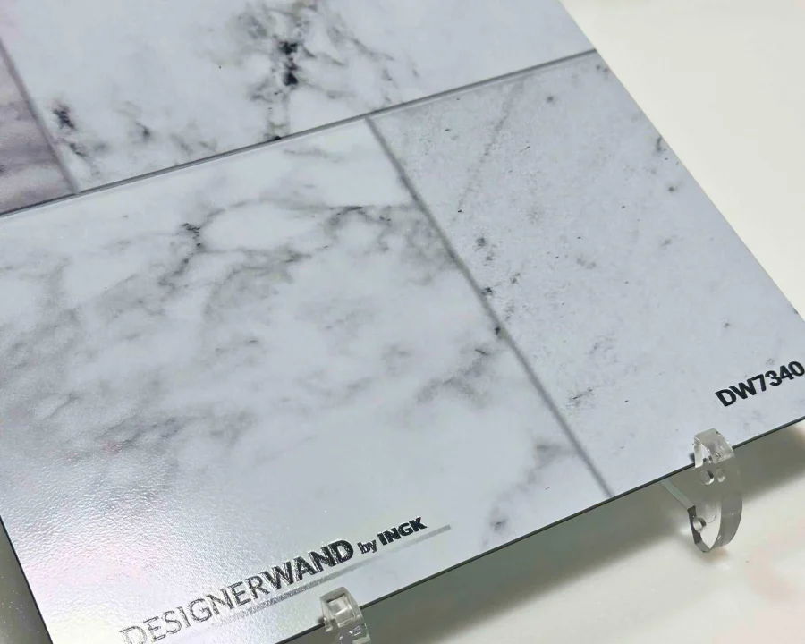 Muster des weißen Marmor-Fliesendesigns Küchenrückwand DW7340 im 20×20 cm Format