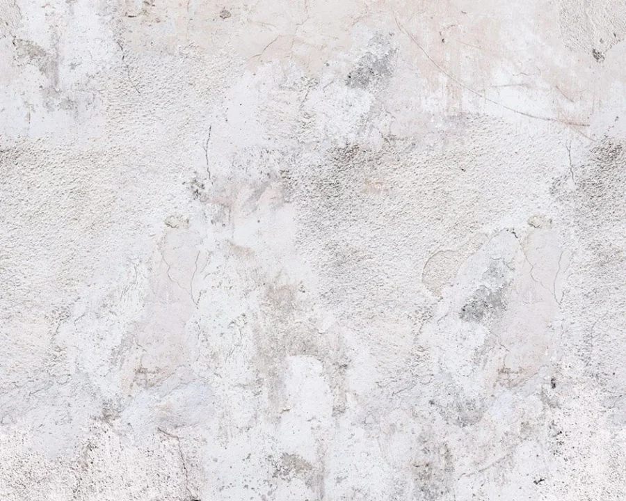 White beton cire backsplash DW7373 with light grey concrete effect and subtle cracks