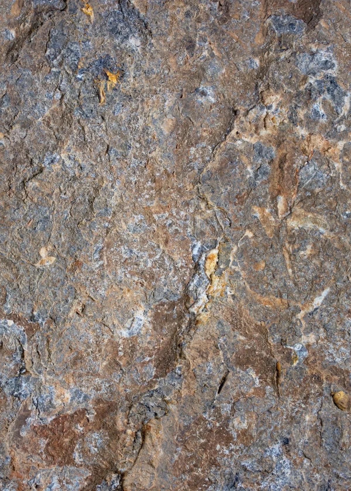 Staal van DW7405 rotsstructuur spatwand met grijze en bruine natuursteen-aders