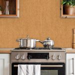 Texture Ocre - Uni Keukenwand