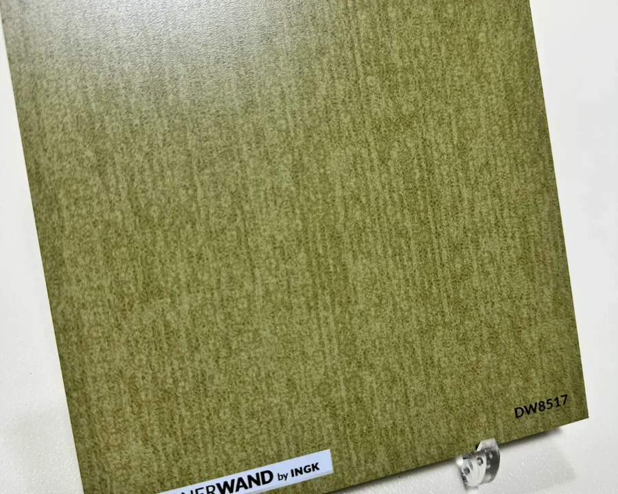 Muster der warmen moosgrünen Texture Moss Küchenrückwand mit Leinentextur.