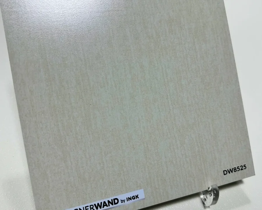 Muster Texture Butter Küchenrückwand DW8525 in warmem Cremegelb mit feiner Textilstruktur