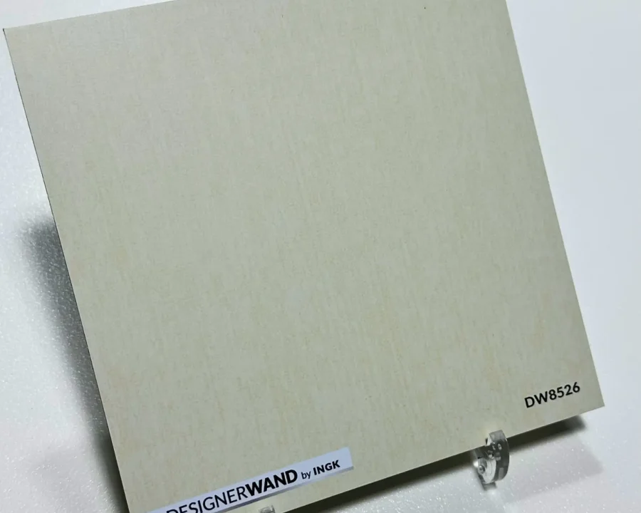 Muster Texture Eggshell Küchenrückwand DW8526 in warmem Gebrochenweiß mit feiner Textilstruktur