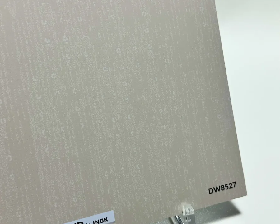 Muster Texture Off White Küchenrückwand DW8527 in warmem Gebrochenweiß mit feinem Leinenmotiv