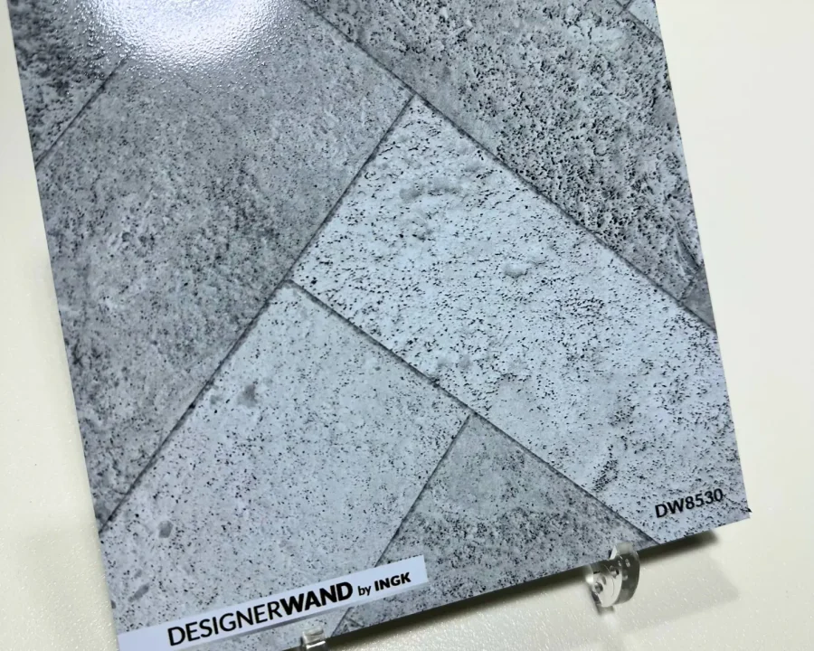 Muster graue Fischgrät-Fliesenoptik-Küchenrückwand DW8530 mit Herringbone-Muster