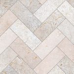 Herringbone Visgraat Tegel Beige - Keuken Achterwand Staal DW8531