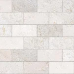 Crédence style pierre calcaire sable DW8540 avec carreaux crème et beige aspect pierre naturelle