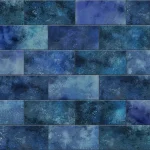 Crédence style carrelage émaillé bleu DW8543 avec carreaux métro cobalt turquoise et bleu océan
