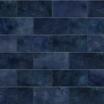 Crédence navy blue carreau métro DW8544 avec surface émaillée patinée