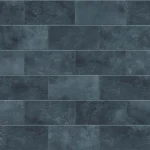 Crédence carreau métro gris-bleu pétrole DW8545 avec effet émaillé patiné aux tons bleu-gris feutrés