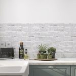 Spatwand - Marmer tegel ontwerp