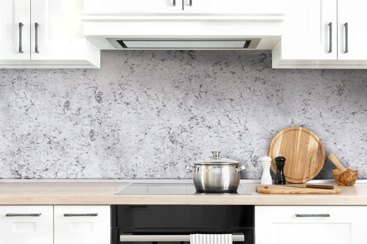 Crédence aspect marbre neutre DW8602 pour cuisine