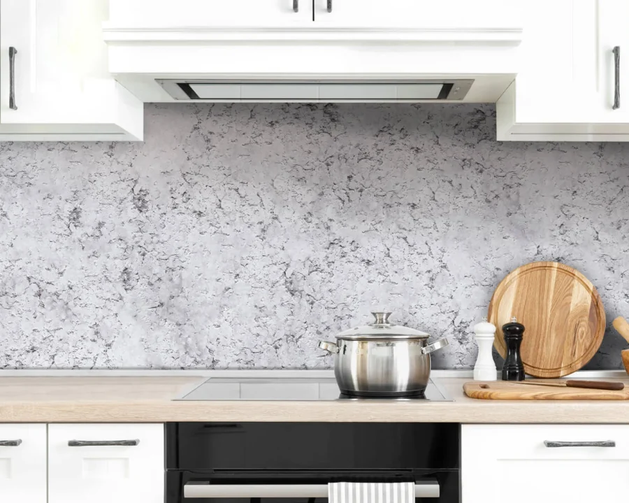 Neutrale marmerlook spatwand DW8602 voor keuken achterwand