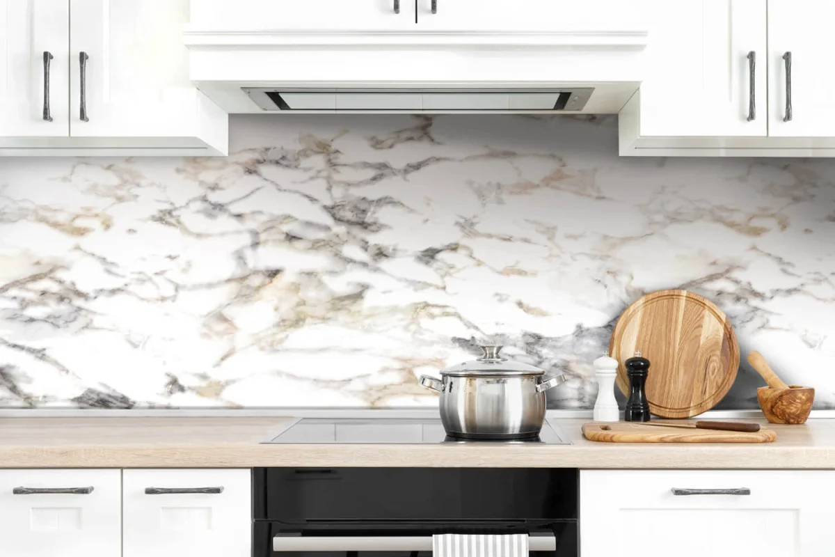 Chique marmerlook spatwand DW8603 voor keuken achterwand