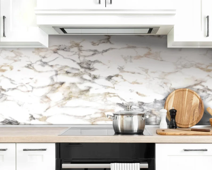 Chique marmerlook spatwand DW8603 voor keuken achterwand