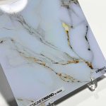 Clean Marmer met Goud - Spatwand - DW8612 — Staal