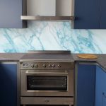 Clean Marmer Blauw - Spatwand - DW8613