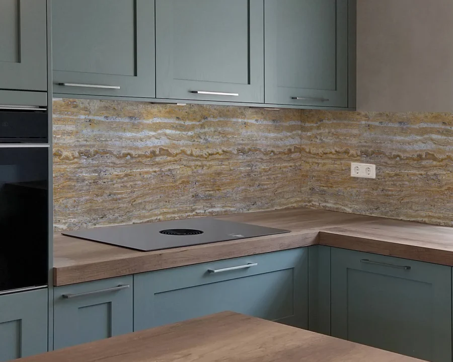 Bruin marmer spatwand DW8616 voor keuken en badkamer