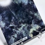 Donker Marmer Blauw Grijs - Spatwand - DW8619 — Staal