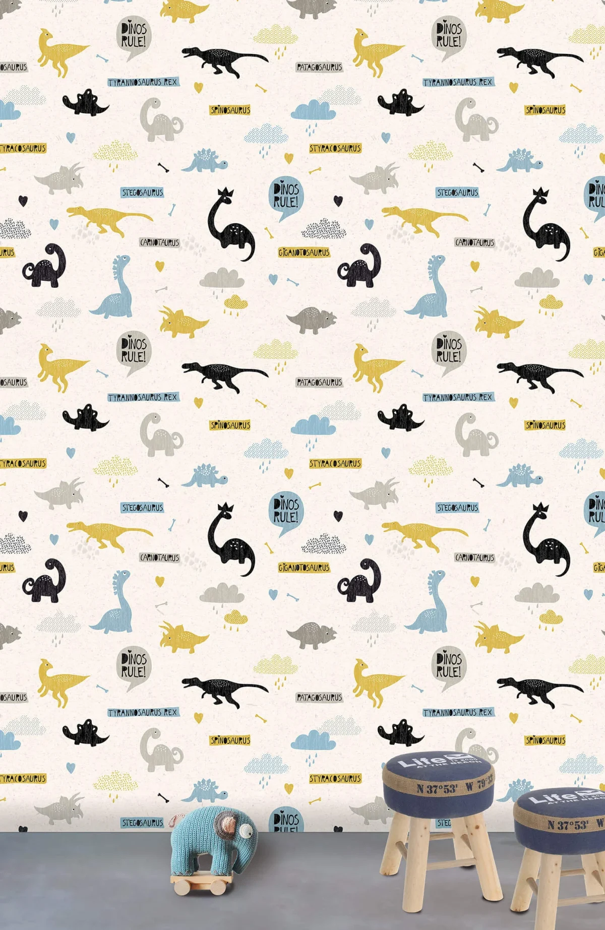 Behang I Heart Dinos - Wanna Haves