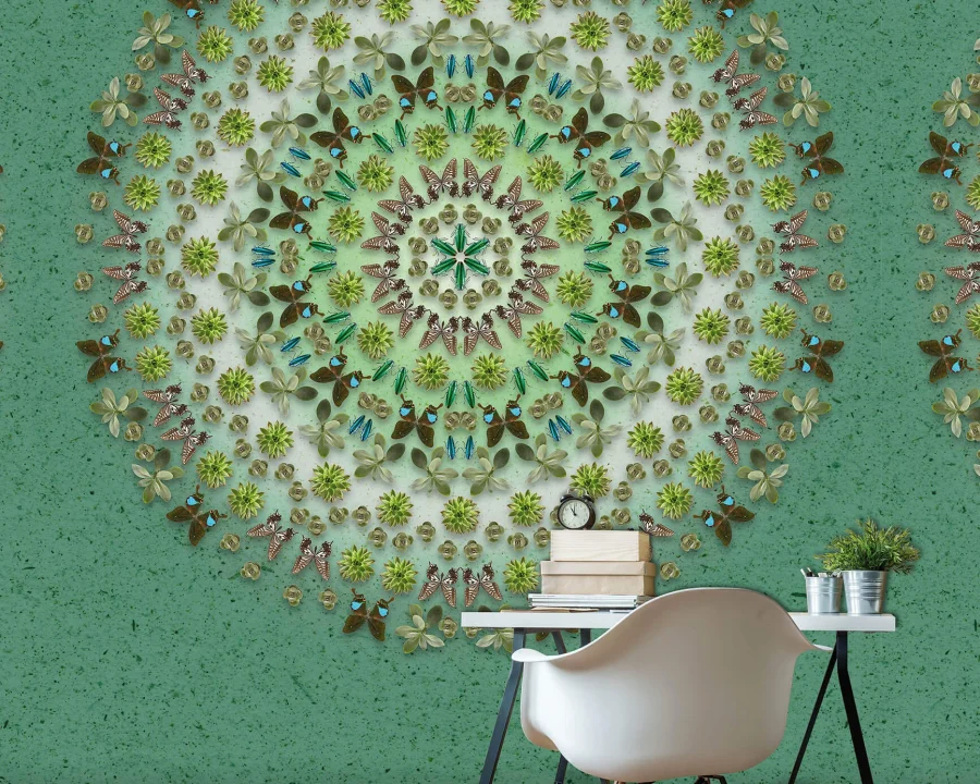Behang Botanic Mandala - Wanna Haves