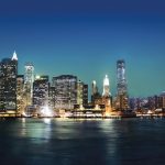 Spatwand met Skyline