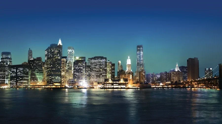 Spatwand met Skyline