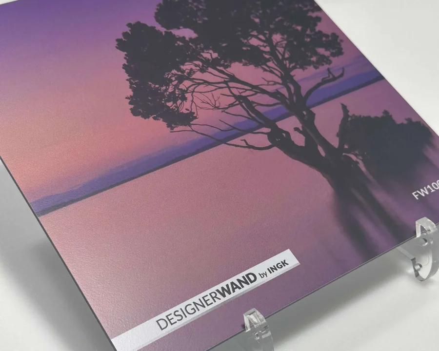 Muster Purple Sunset Küchenrückwand FW1005 mit Farbverlauf von Lila zu Orange