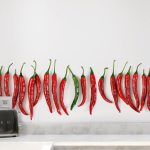 Kitchen splashback - Chili Peppers