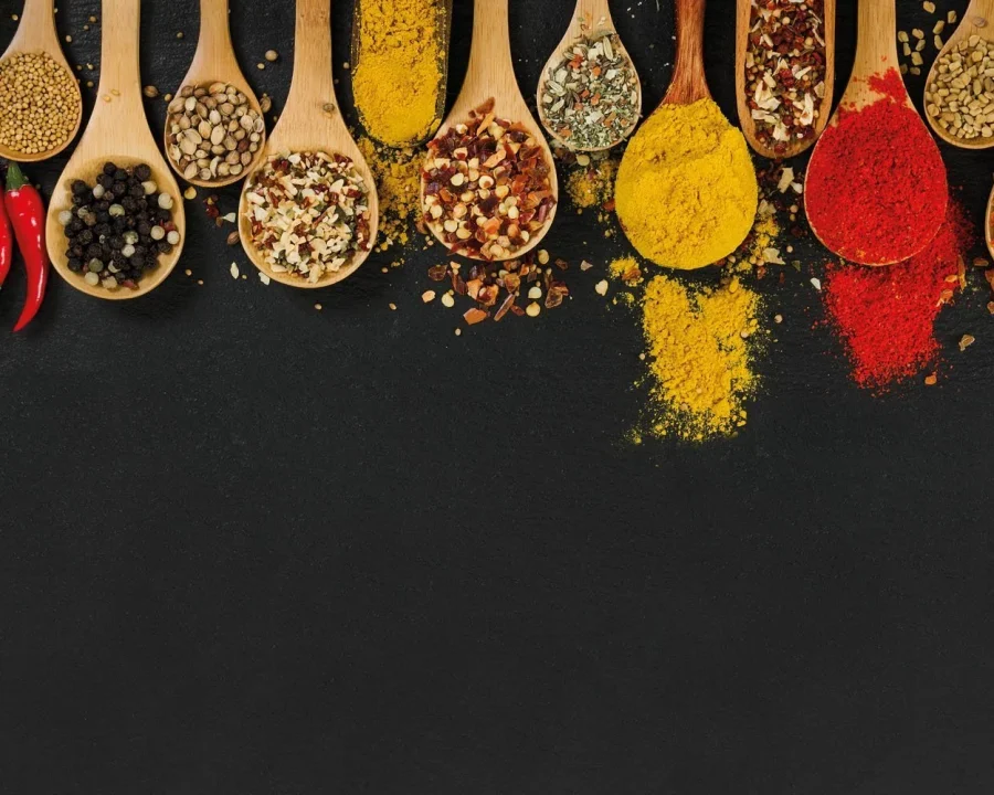 Kitchen splashback - Colourful herbs