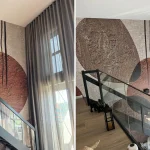 Twee voorbeelden van het BOHO behang bij een klant thuis.