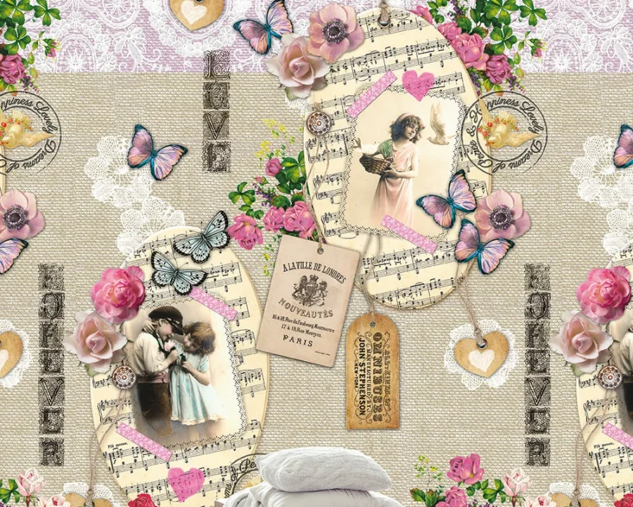 Romance - Colour Choc Behang