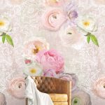 Lacy Spring - Colour Choc Behang