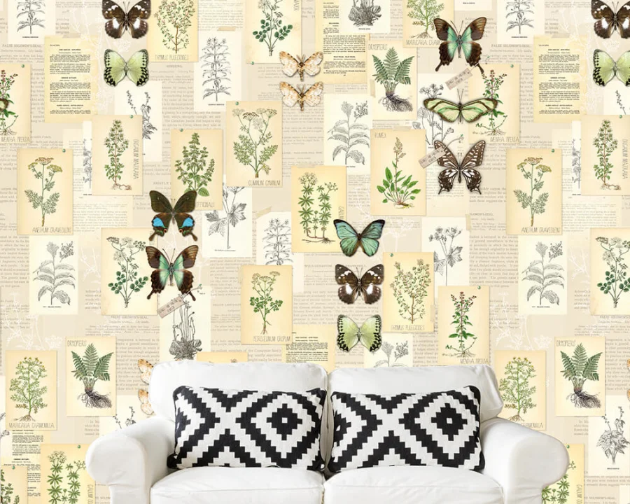 Botanical - Colour Choc Behang