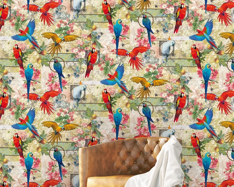 Parroty - Colour Choc Behang