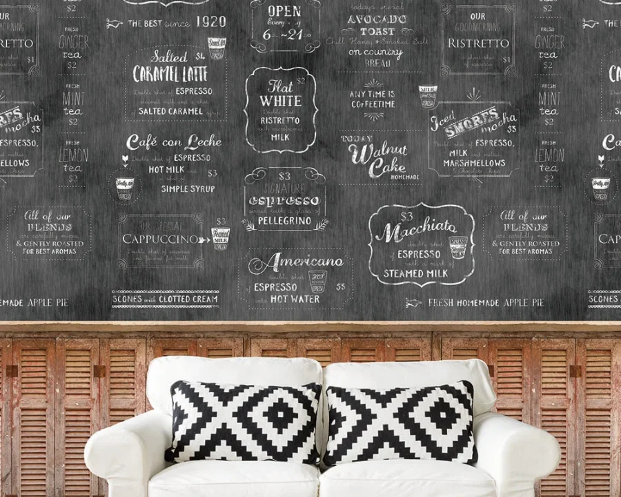 Coffeehouse - Colour Choc Behang