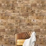 Wine Cellar - Colour Choc Behang