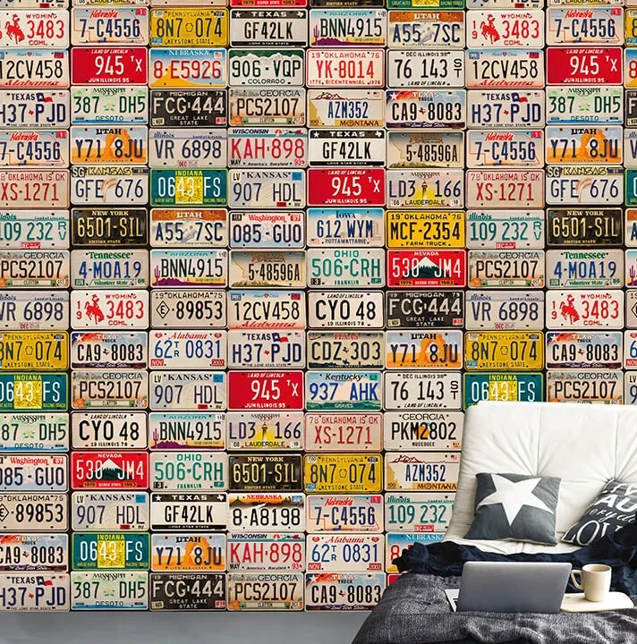 On The Road - Colour Choc Behang