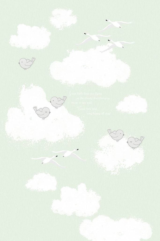 Papier peint enfant Sweet Clouds