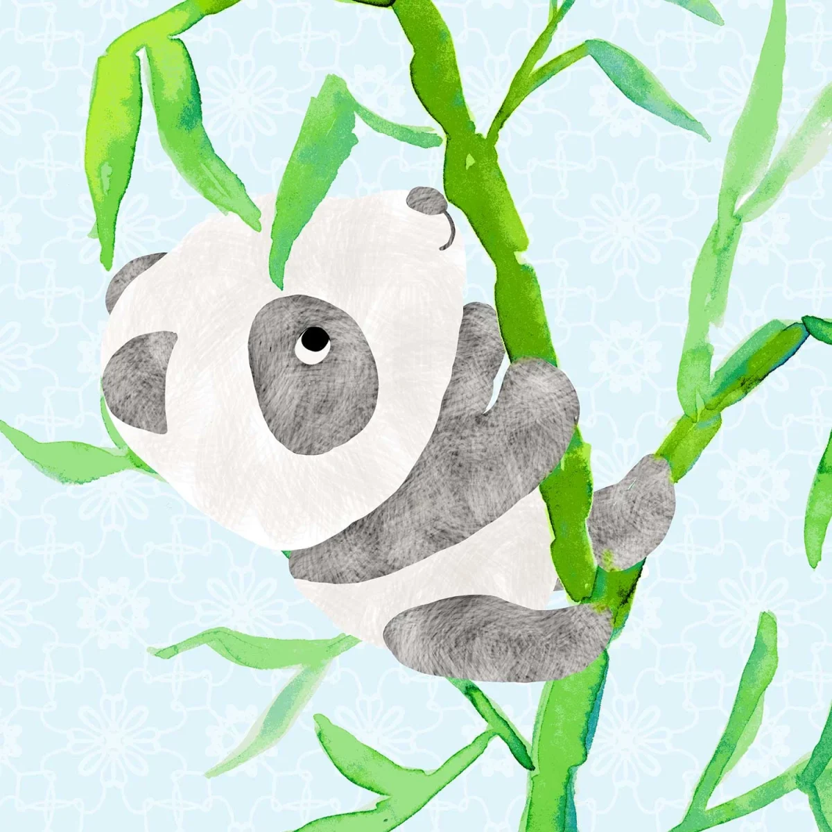Kinderbehang Panda Love