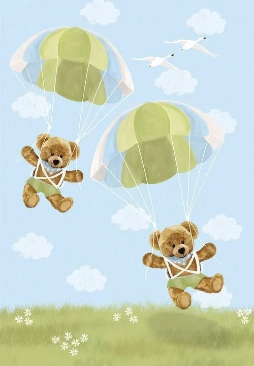 Kinderbehang Para Blauw