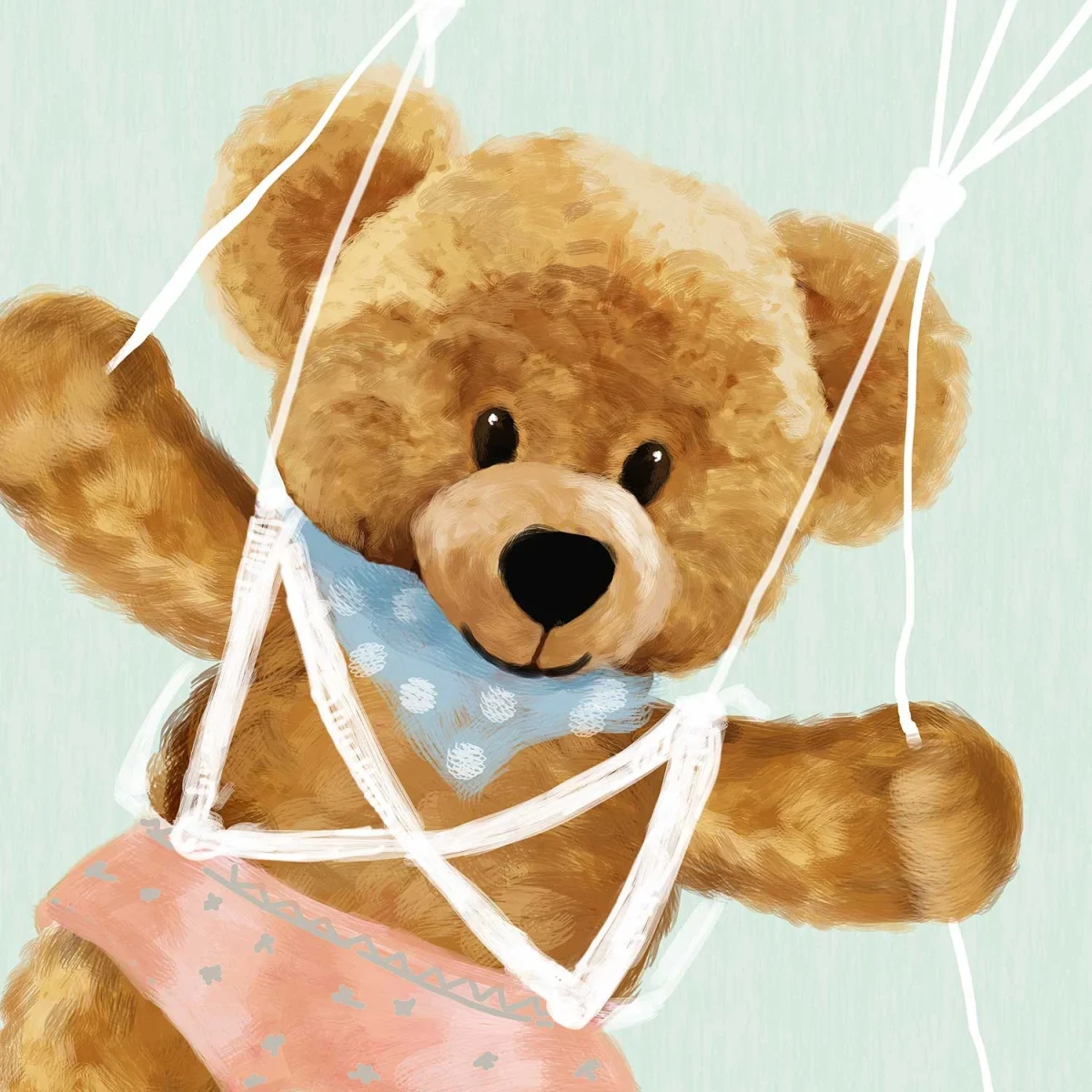 Kinderbehang Para Groen