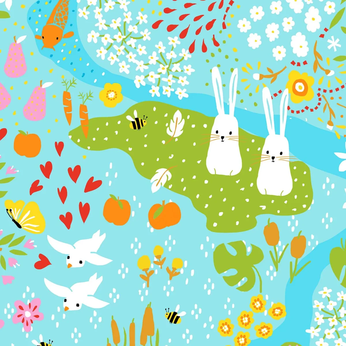 Papier peint enfant Secret Garden